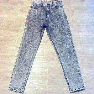 CDRDENIM JEANS MAKERS BLACK ACID WASHED HIGH RISE SKINNY JEANS SIZE  26